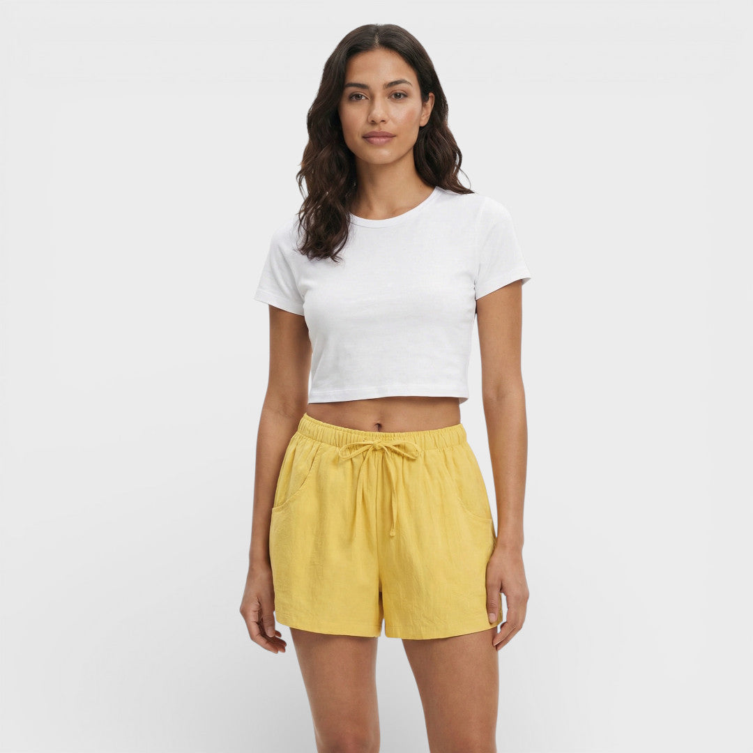 High-Waisted Sports Shorts