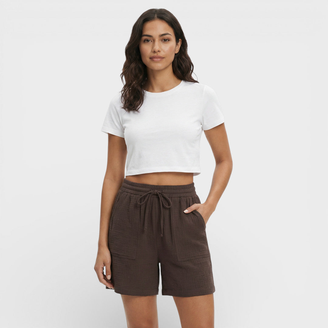 High-Waisted Loose Women's Shorts