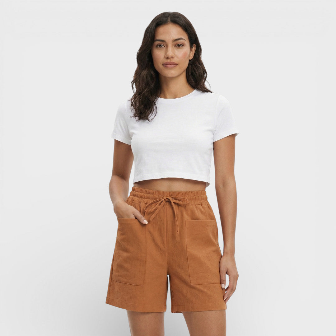 High-Waisted Loose Women's Shorts