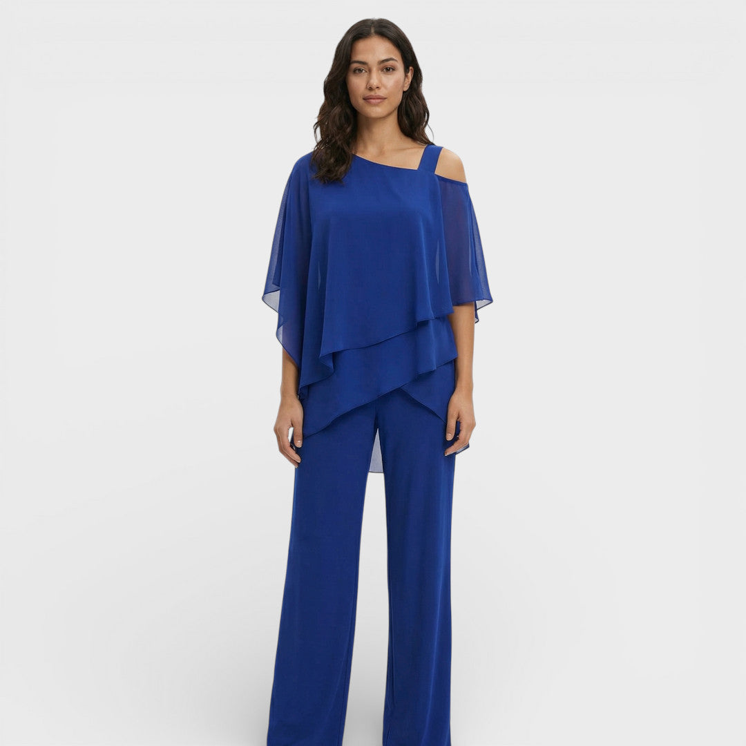 Elegant Blouse and Pants Set