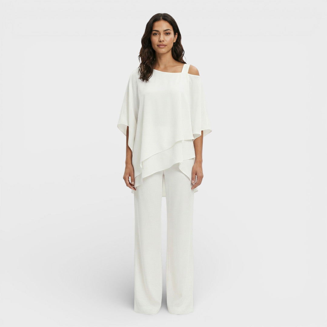 Elegant Blouse and Pants Set