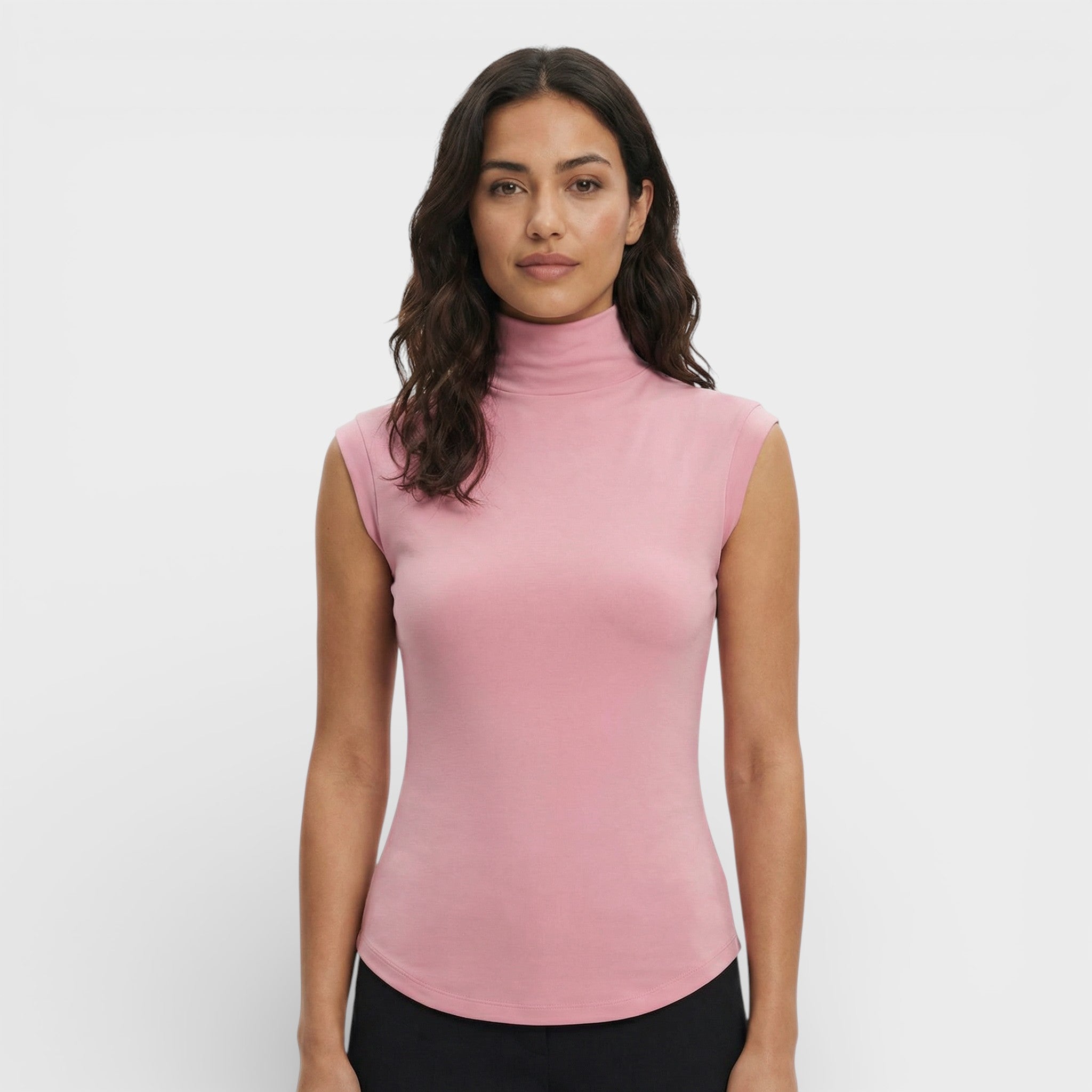 Fitted High Neck Top for Women