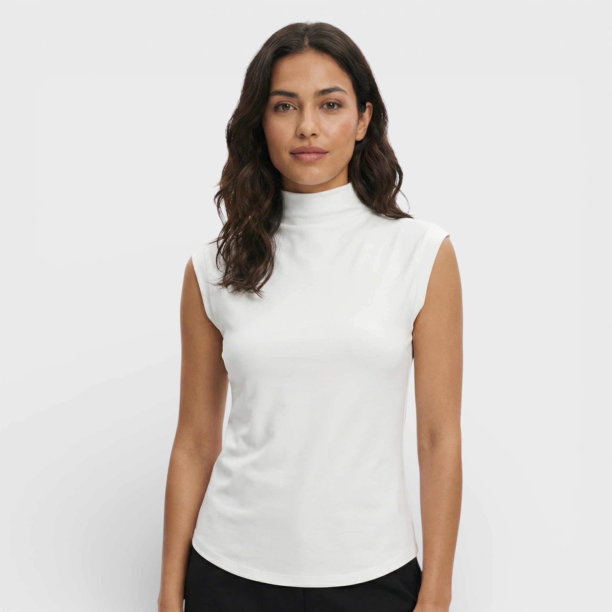 Fitted High Neck Top for Women