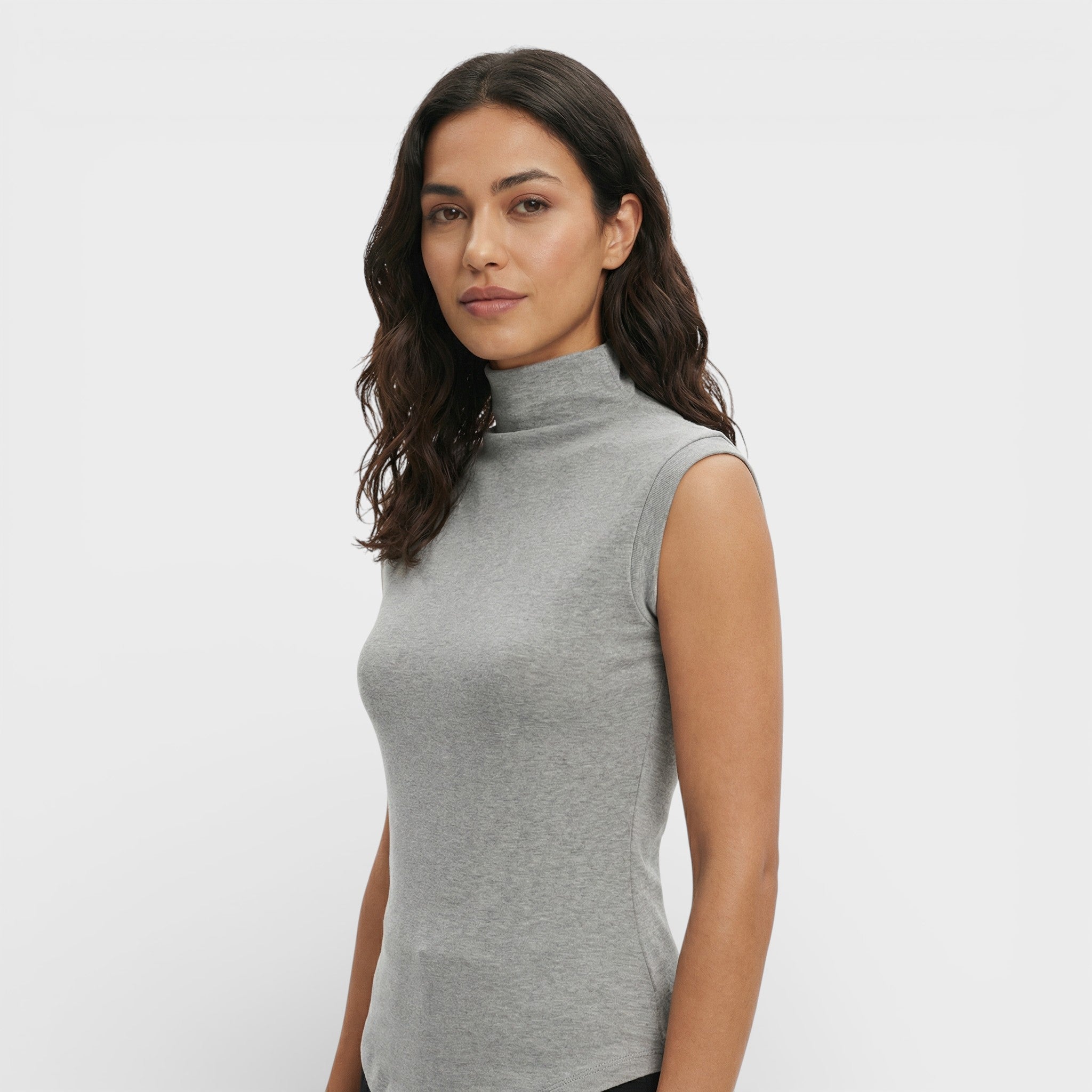 Fitted High Neck Top for Women