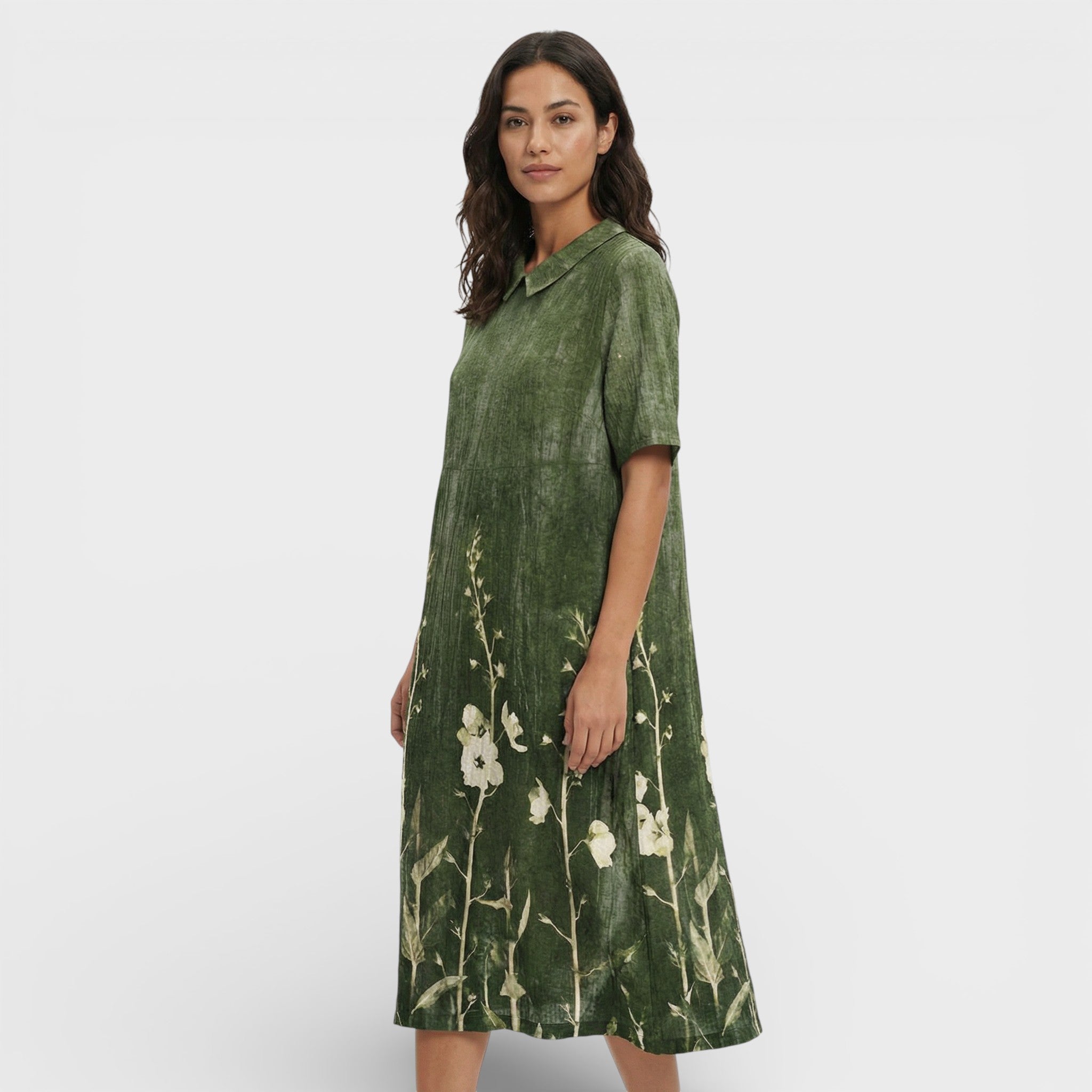 Floral Dress V-Neck for Women