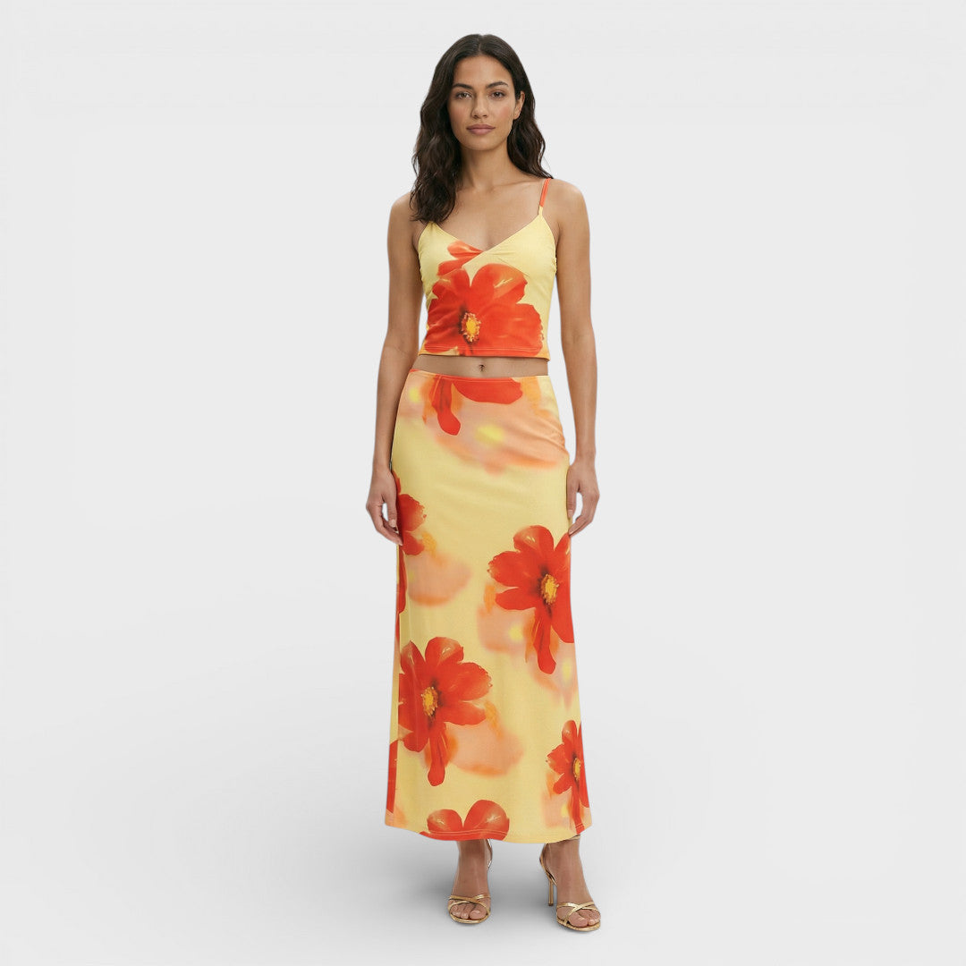 Tie-Dye Maxi Two-Piece Set