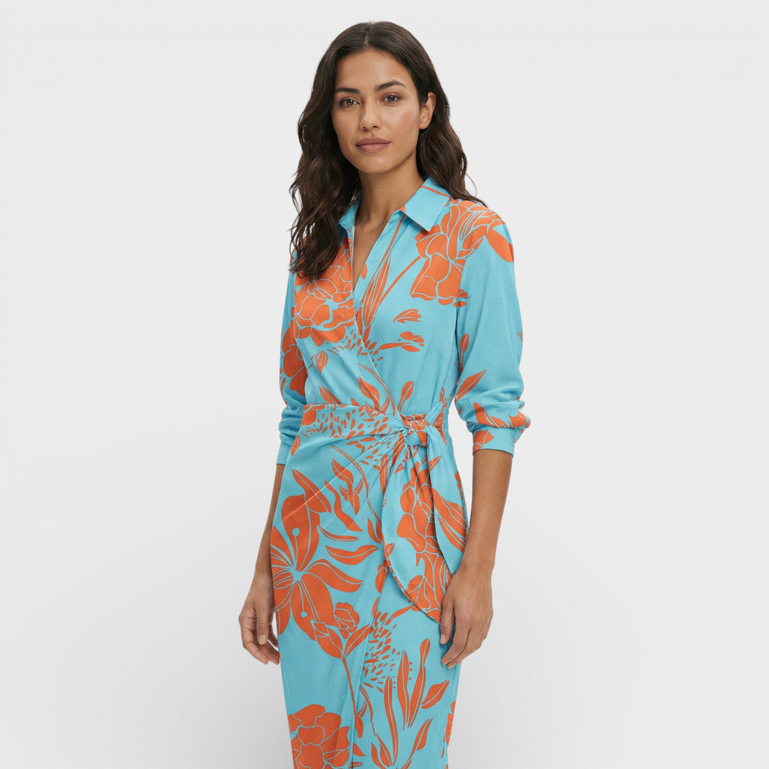 Colorful Crossed Maxi Dress