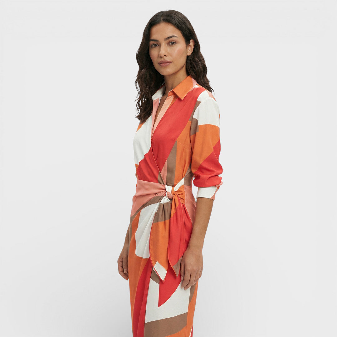 Colorful Crossed Maxi Dress