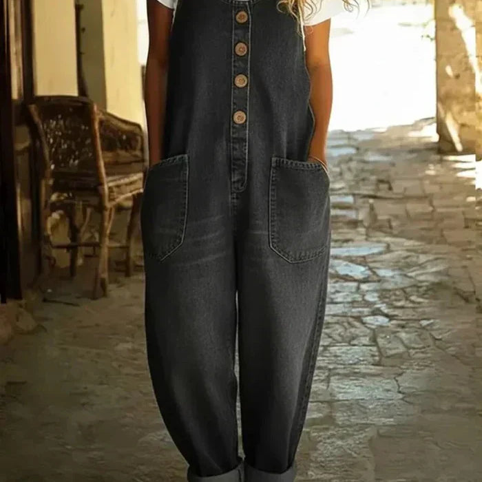 Valeria | Vintage Style Denim Overall